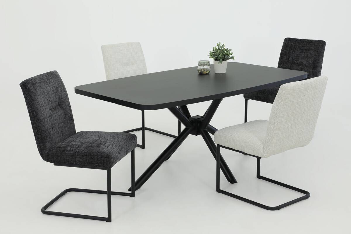 Esstisch Jana II schwarz B/H/T: ca. 180x76x100 cm