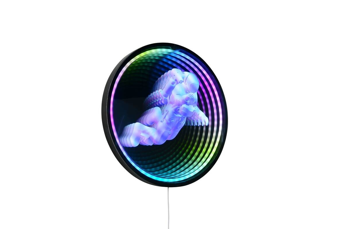 Reality LED-Wandleuchte Duke schwarz B/H: ca. 40x3 cm