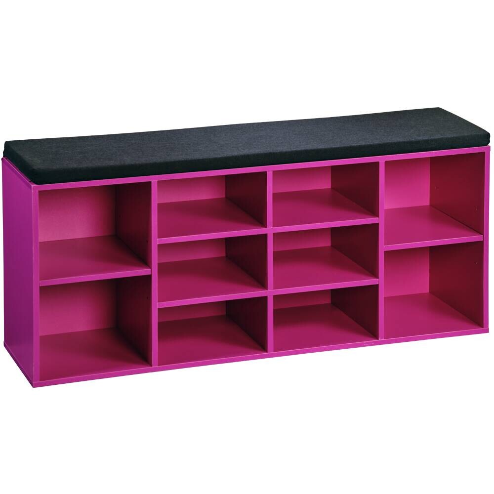 Kesper Schuhregal pink Spanplatte B/H/T: ca. 103,5x48x29,5 cm | pink | 103,50/48,00/29,50 cm