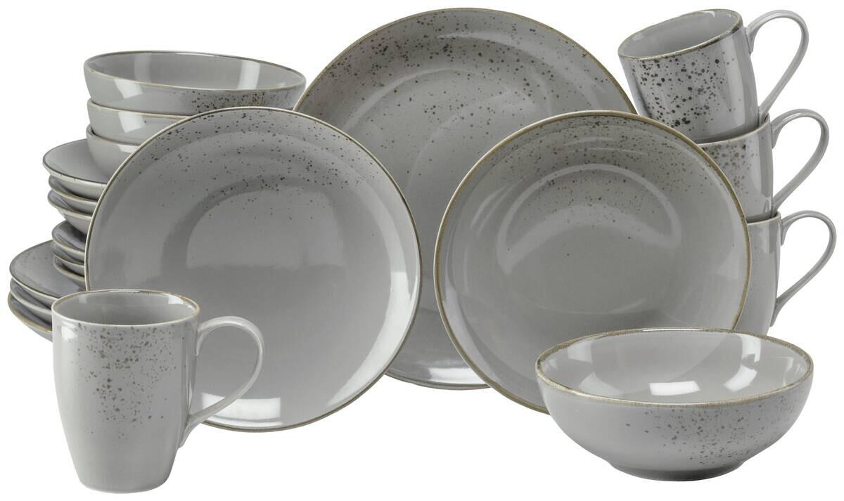 Kombiservice grau Steinzeug 20 tlg.
