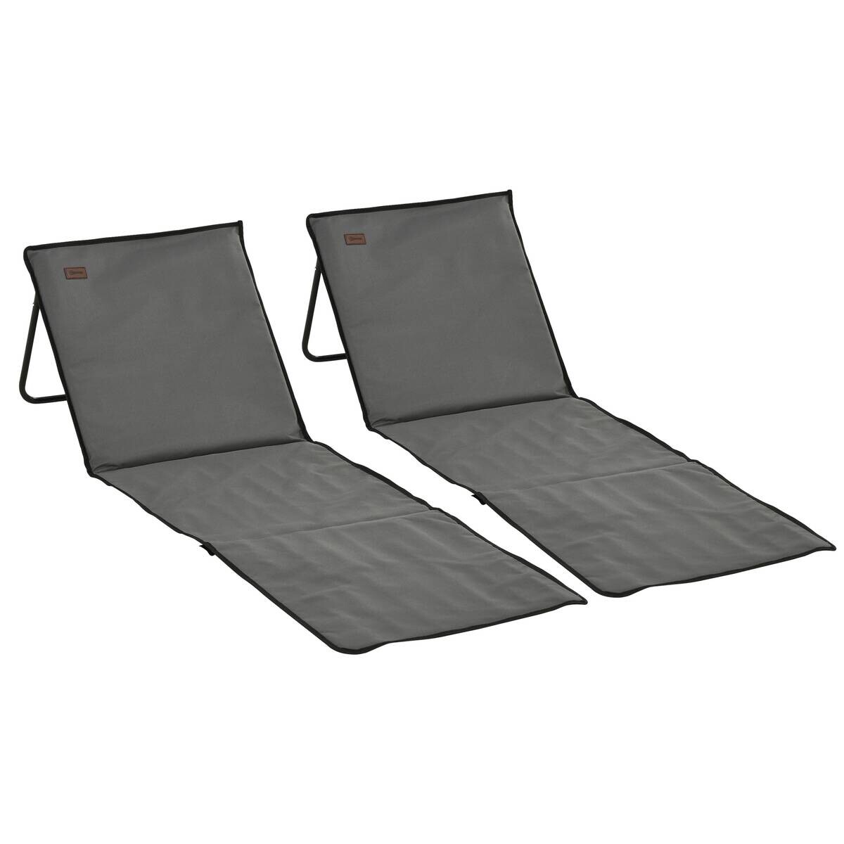 Outsunny Sonnenliege grau Polypropylen B/H/L: ca. 51x142x40 cm
