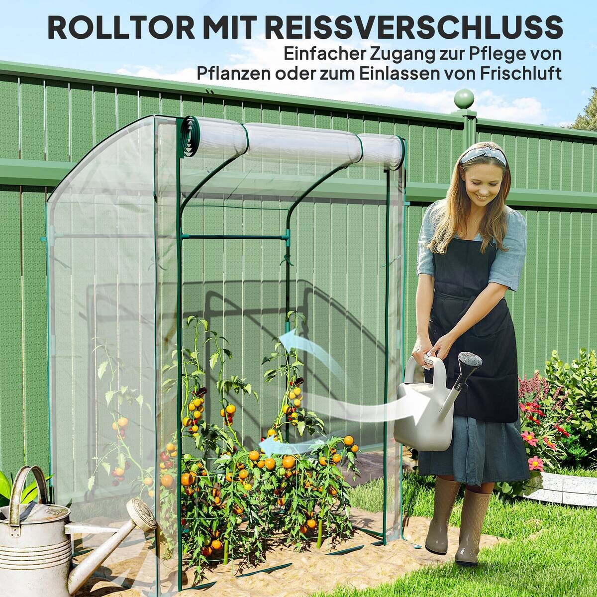 Outsunny Gewächshaus B/H/T/L: ca. 70x170x70x128 cm transparent