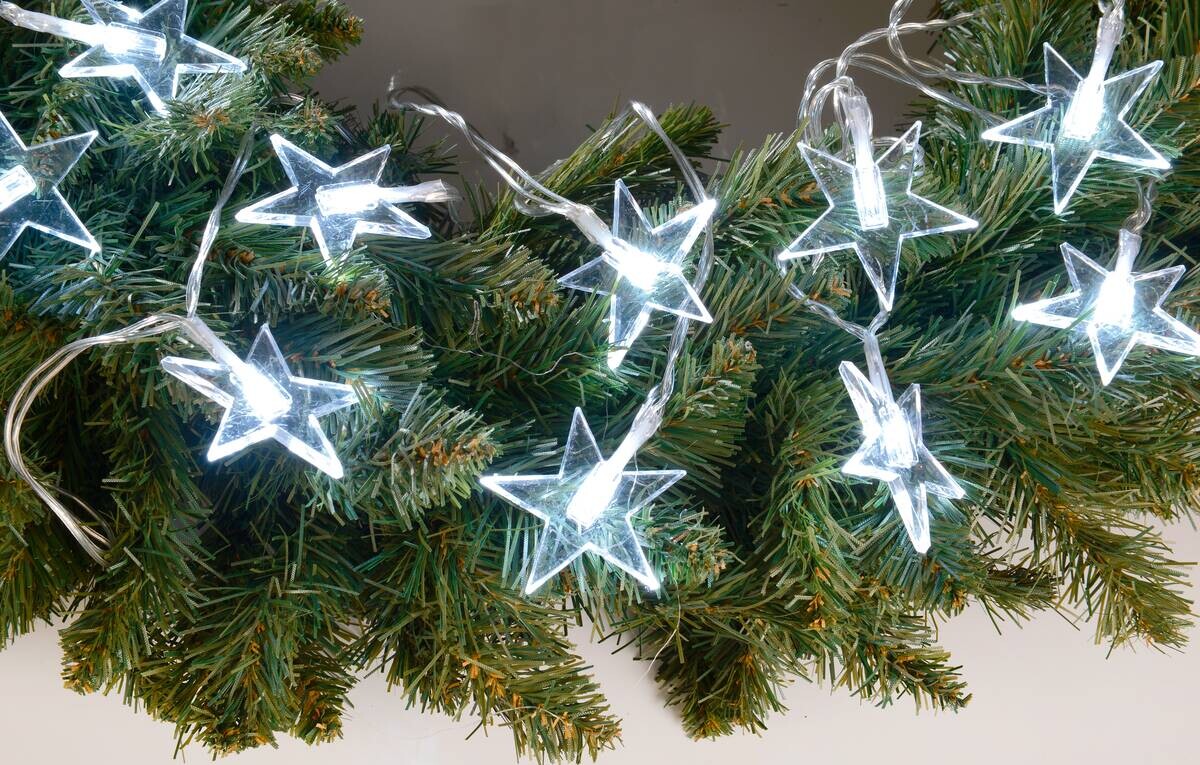 POCOline LED-Lichterkette kaltweiß Kunststoff L: ca. 300 cm