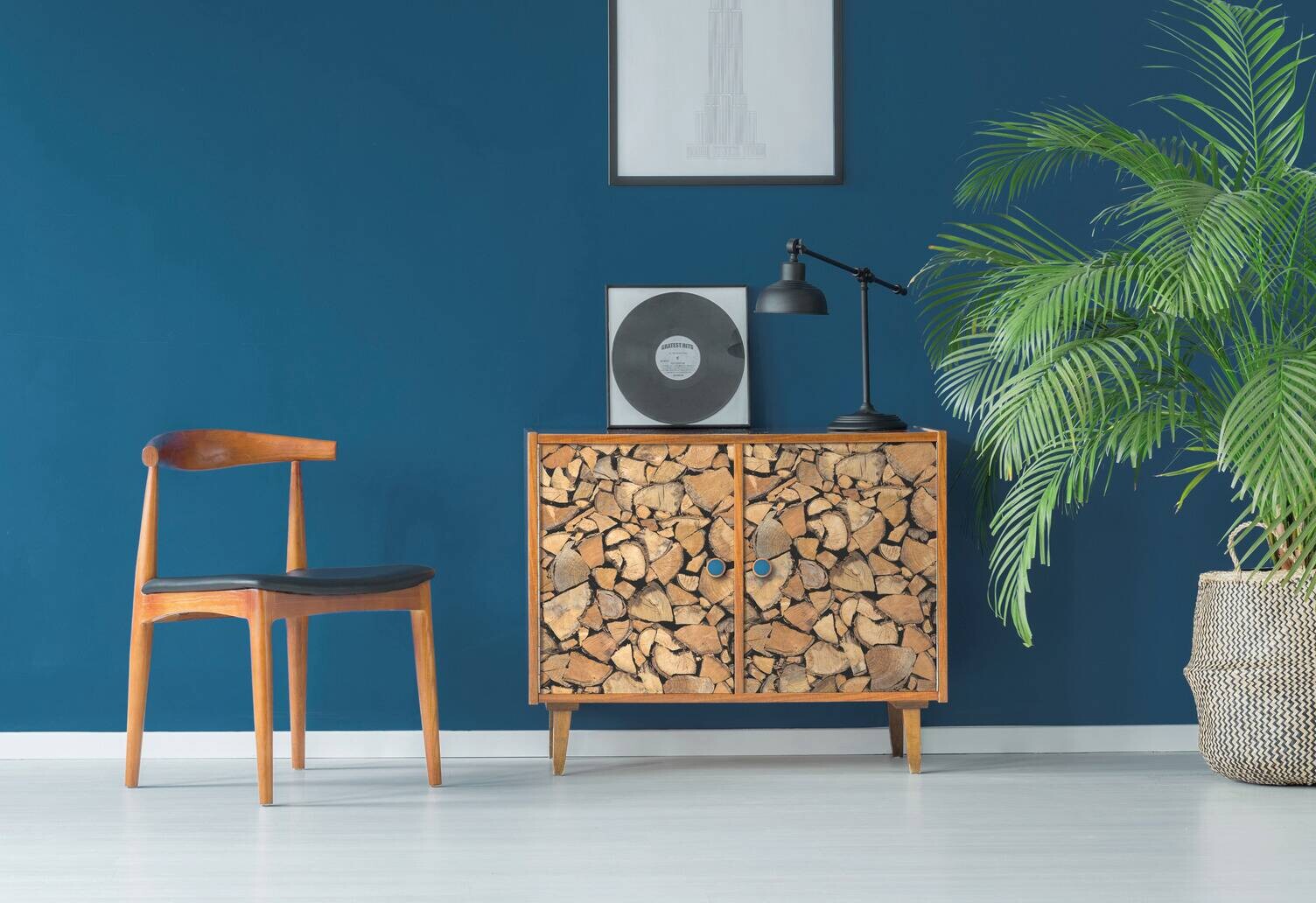 d-c-fix Dekofolie Feuerholz Feuerholz Feuerholz braun B/L: ca. 45x200 cm