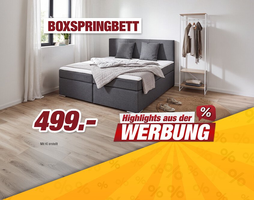 Unsere Werbe Highlights - Boxspringbett