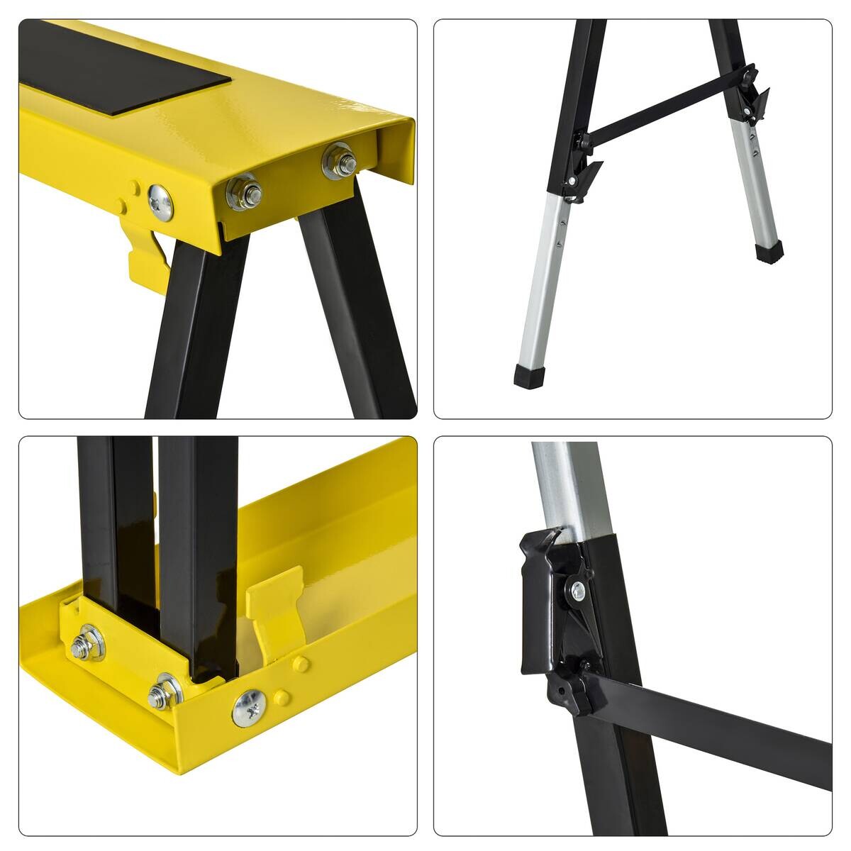 DURHAND Werkbank gelb Edelstahl B/H/L: ca. 49x100x90 cm