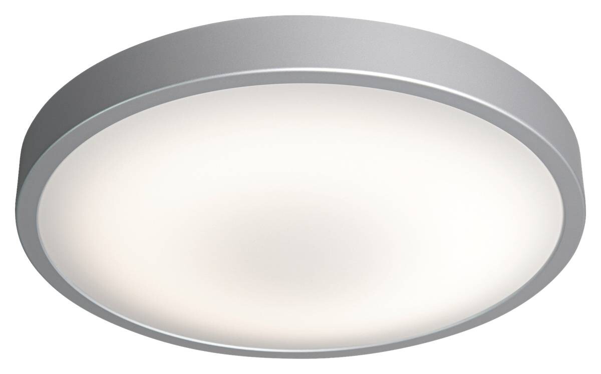 LEDVANCE LED-Wand-/Deckenleuchte Orbis silber weiß Aluminium Kunststoff H/D: ca. 8x31 cm