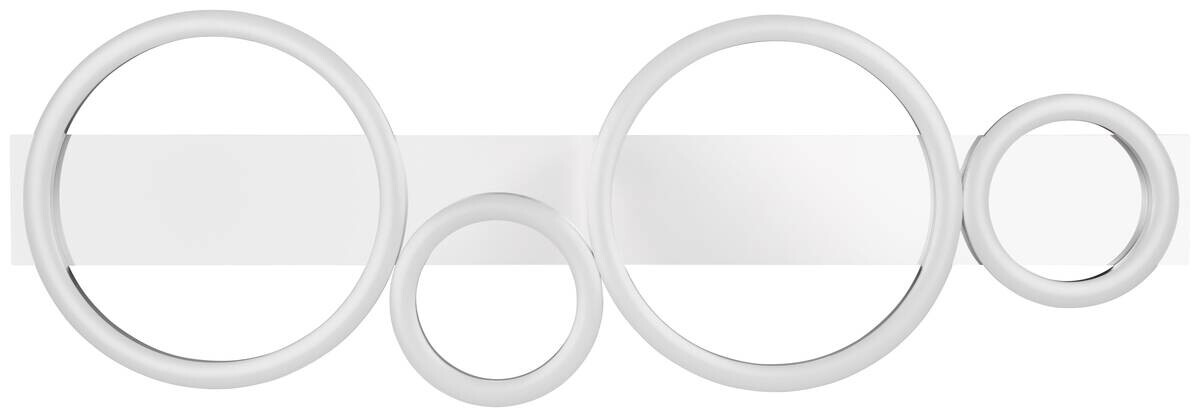 Reality LED Deckenleuchte LUMOS Chrom Metall B/H/T: ca. 72x5,5x23 cm 1 Brennstellen