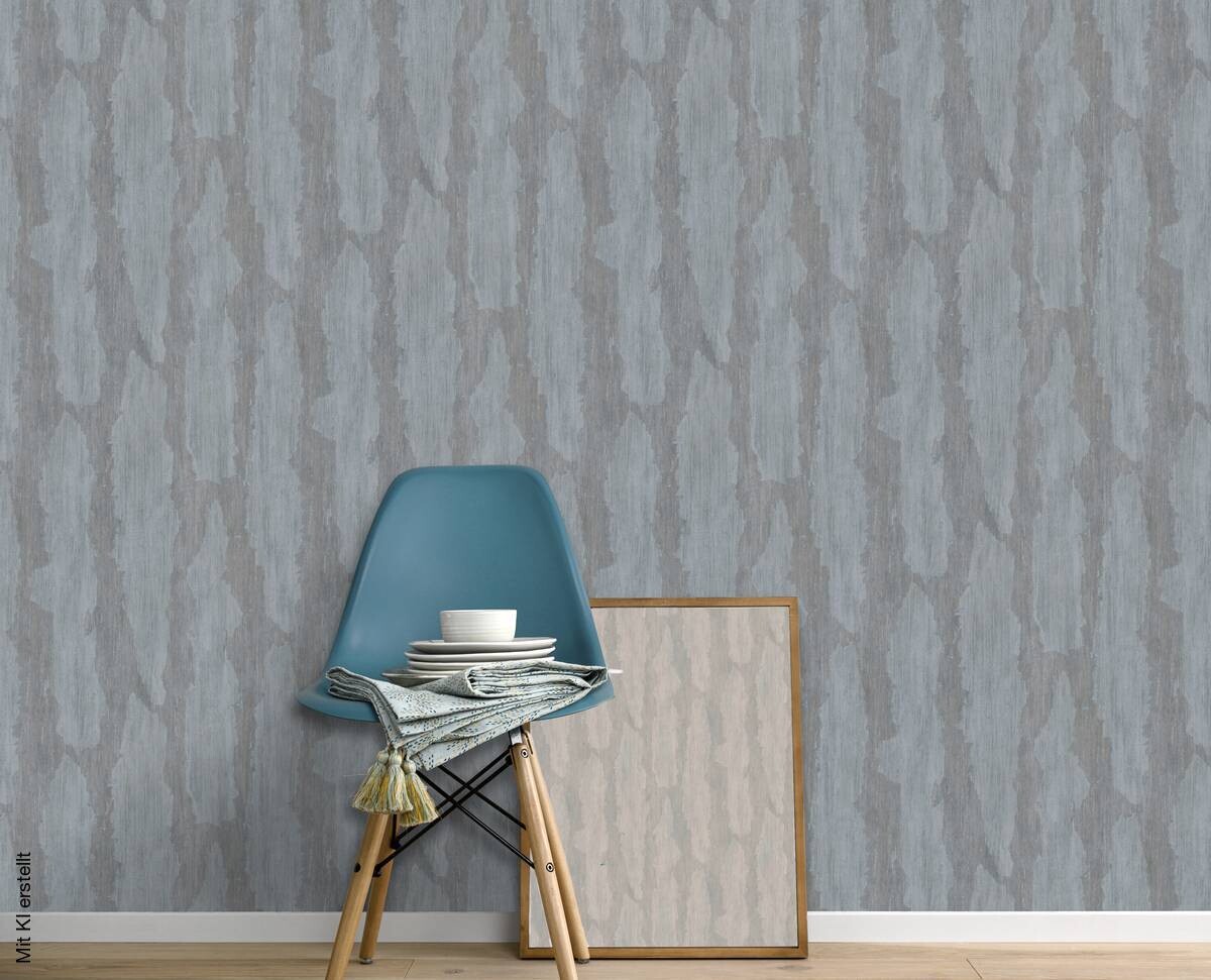 Erismann Vliestapete Struktur blau B/L: ca. 53x1005 cm