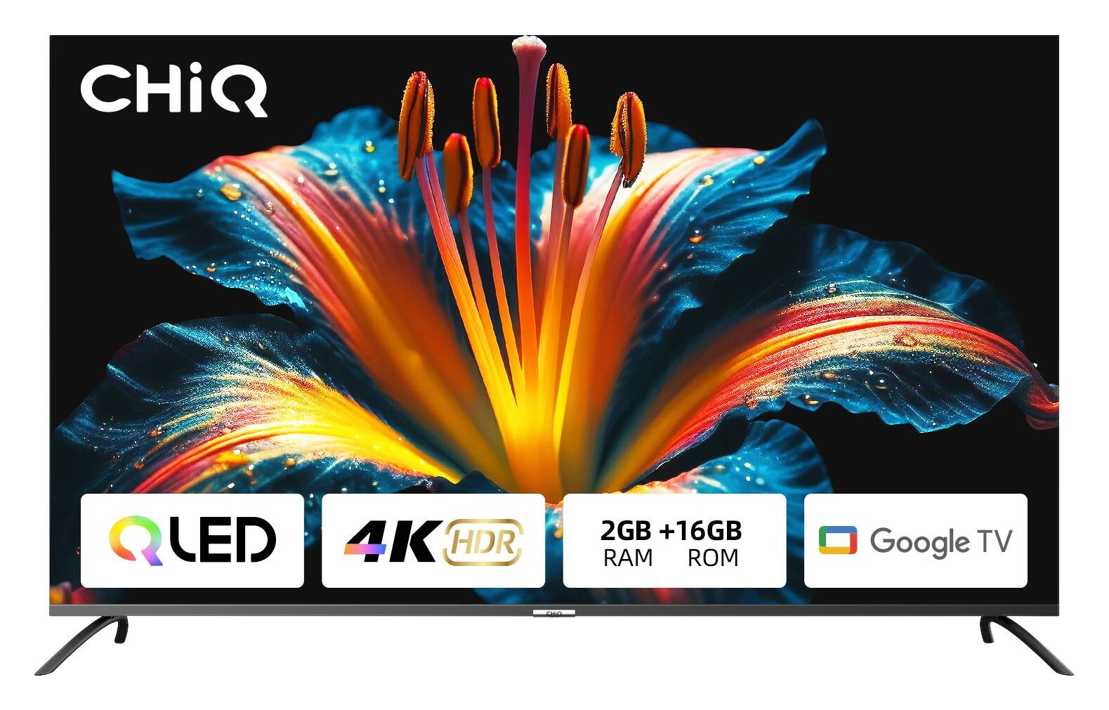CHiQ Q-LED-TV U55QM8V B/H: ca. 123x77 cm