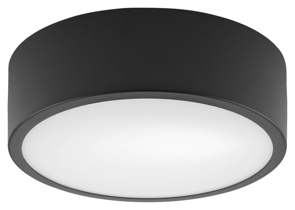 Lamkur Deckenleuchte Dante schwarz Glas Stahl H/L: ca. 8x26 cm E27 1 Brennstellen