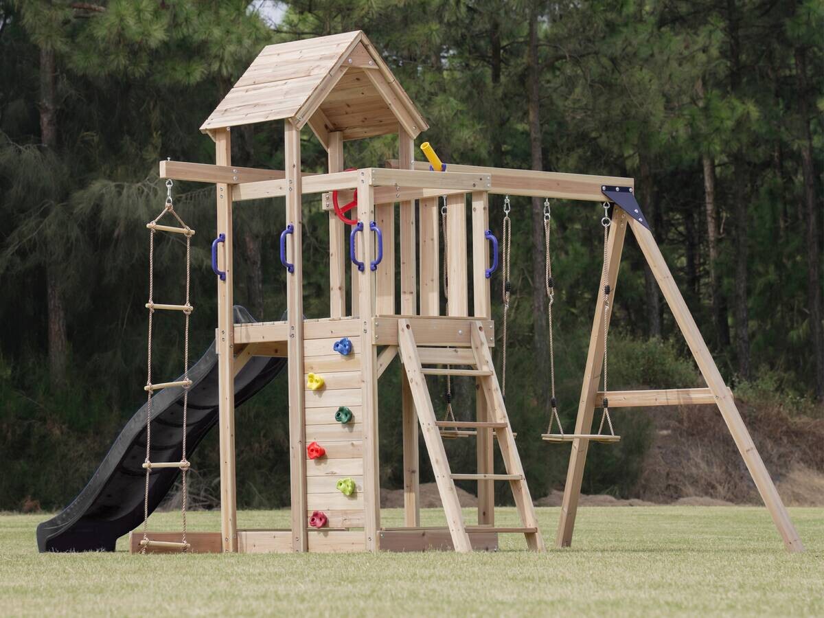 AXI Spielturm Moos braun B/H/L: ca. 342x267x375 cm