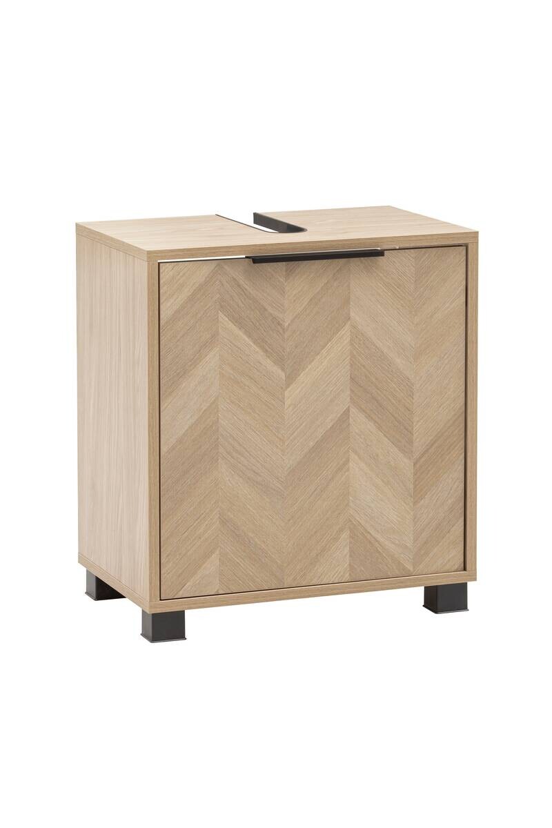 Waschbeckenunterschrank Piazza Eiche Nachbildung B/H/T: ca. 50,3x56x33 cm