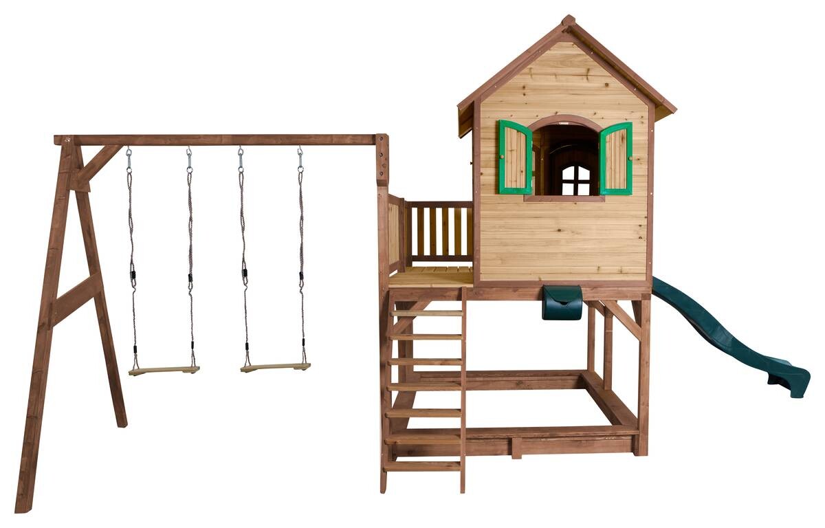 AXI Spielhaus Liam braun B/H/L: ca. 613x291x277 cm