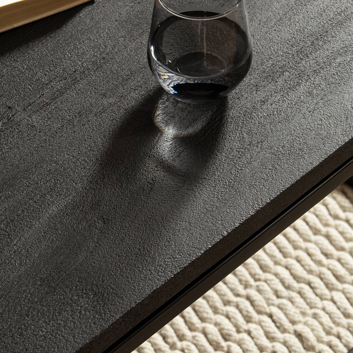 Wohnling Couchtisch schwarz Mango B/H/T: ca. 120x40x60 cm