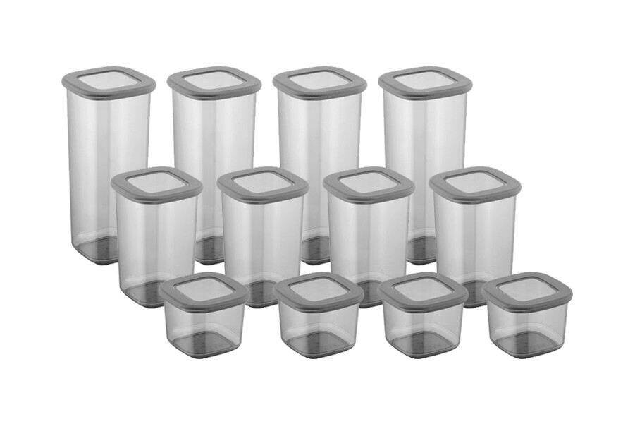 HermiaConcept Vorratsdosenset 24tlg. anthrazit