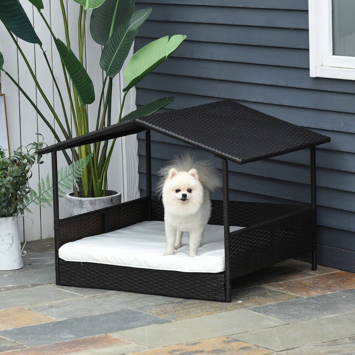 PawHut Hunde-Zubehör braun Polyester B/H/L: ca. 98x69x70 cm