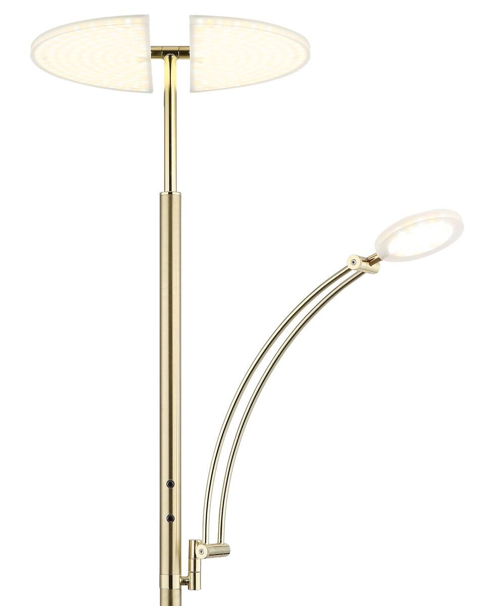 GLOBO Stehlampe messing Acryl Metall B/H/T: ca. 40,5x183x80 cm 1 Brennstellen