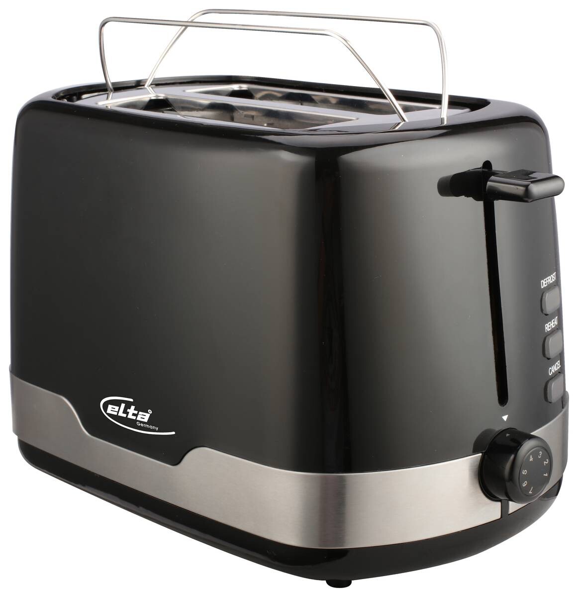 Elta Toaster ETO-850.15 schwarz silber Kunststoff Metall