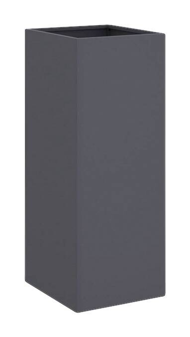 vidaXL Pflanzkübel anthrazit Stahl B/H/L: ca. 29x75x32 cm