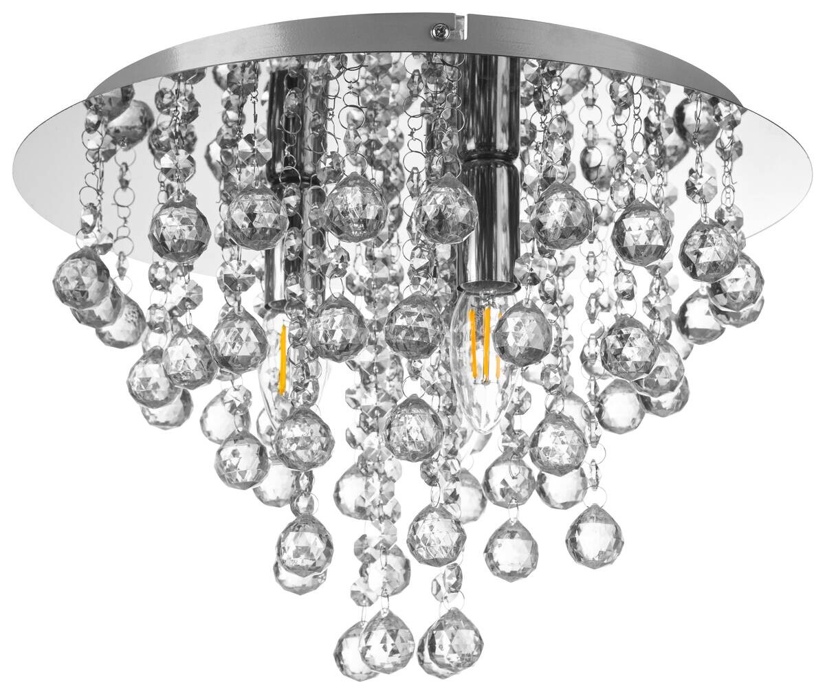 GLOBO Deckenleuchte LONDON 63040306X Chrom Metall H/D: ca. 26x38 cm E14 3 Brennstellen