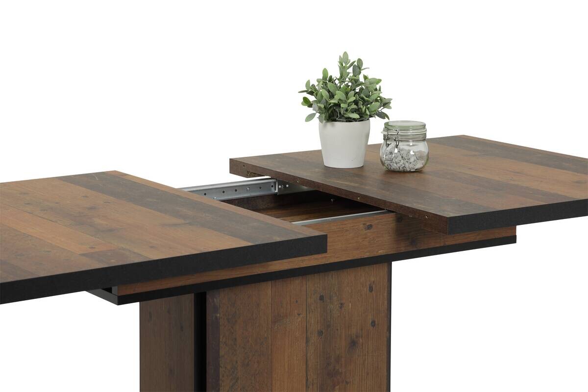 Essgruppe Luise II grau Microfaser B/H/T: ca. 160x76x80 cm