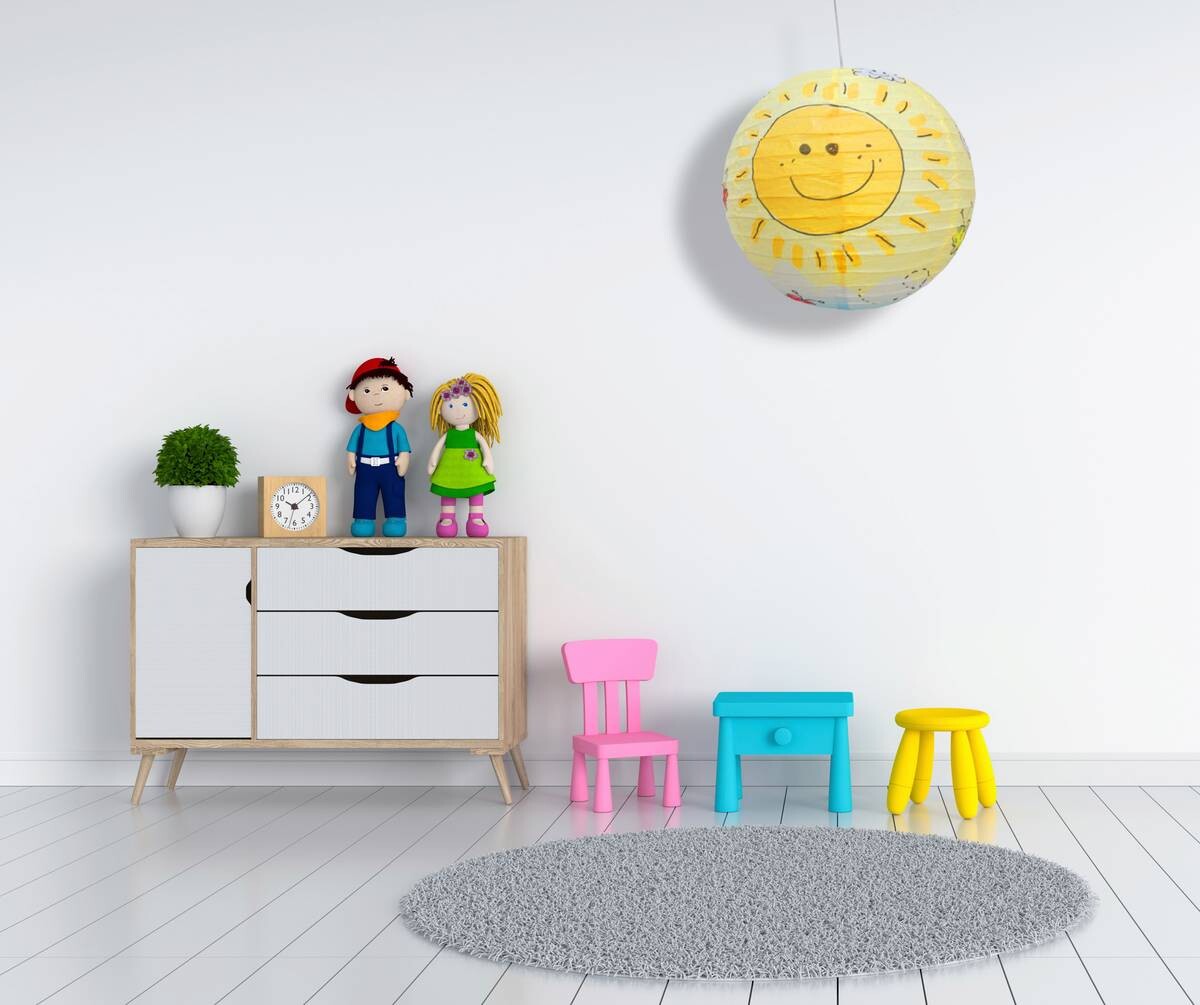 Niermann Pendelleuchte Sunny gelb Papier D: ca. 40 cm