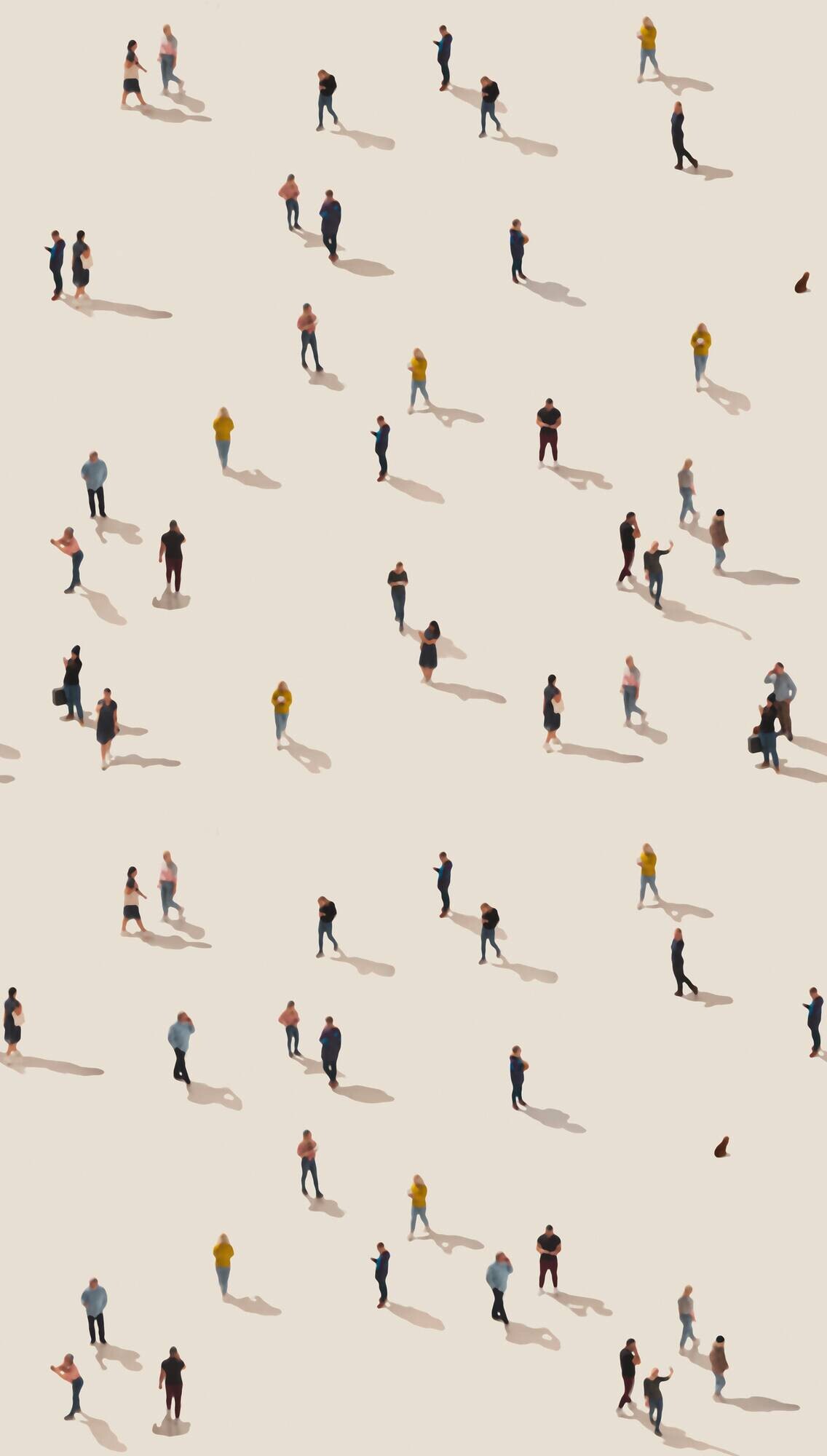 Livingwalls Fototapete Feine Figuren beige bunt B/L: ca. 280x159 cm