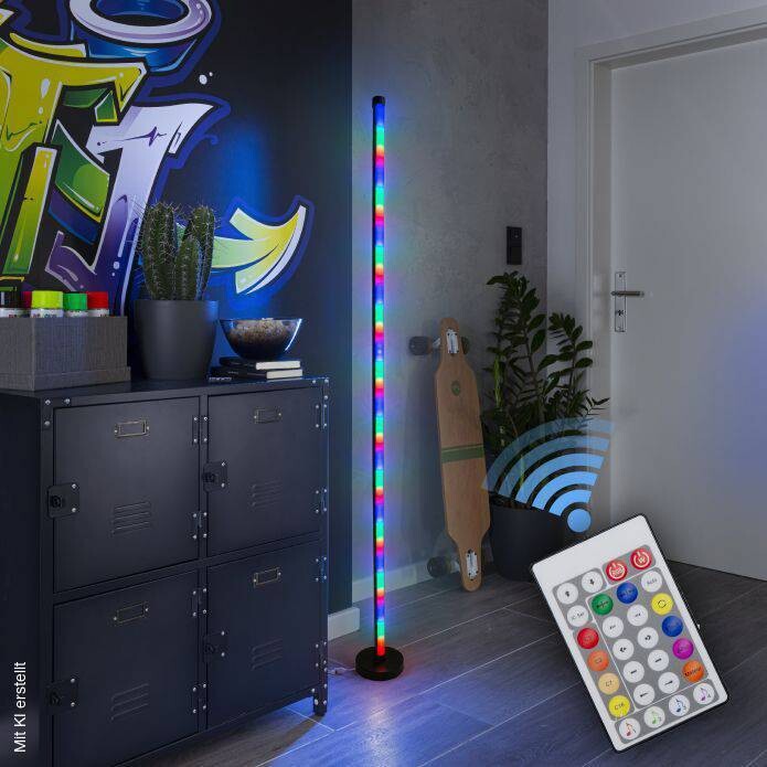 Näve Leuchten Stehlampe NV5269361 bunt Aluminium H/D: ca. 150x3 cm 180 Brennstellen