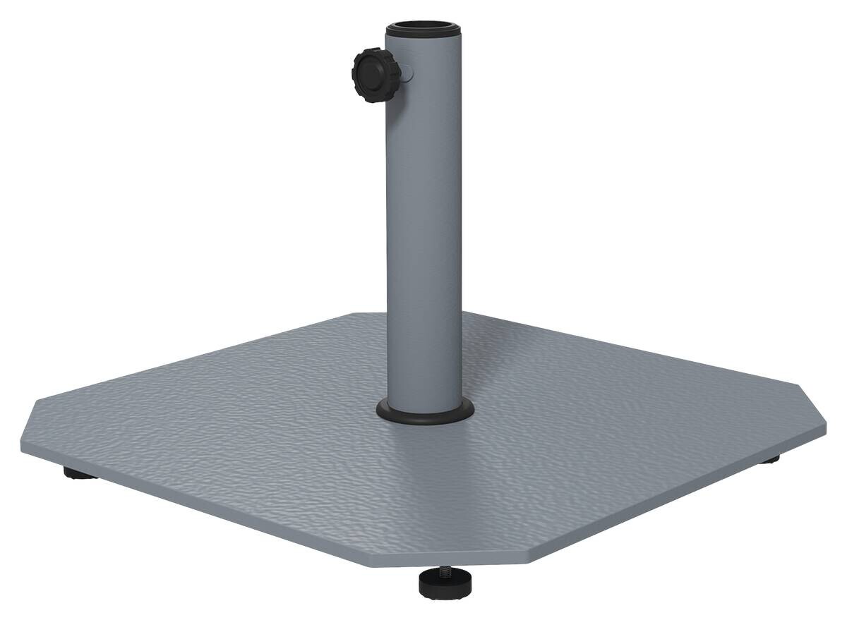 Outsunny Schirmständer grau Metall B/H/L: ca. 49,5x34x49,5 cm