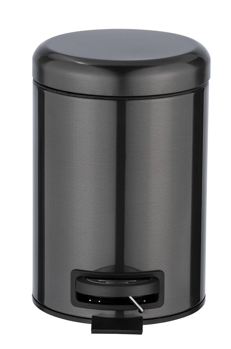 Kosmetikeimer schwarz Edelstahl ca. 3 l