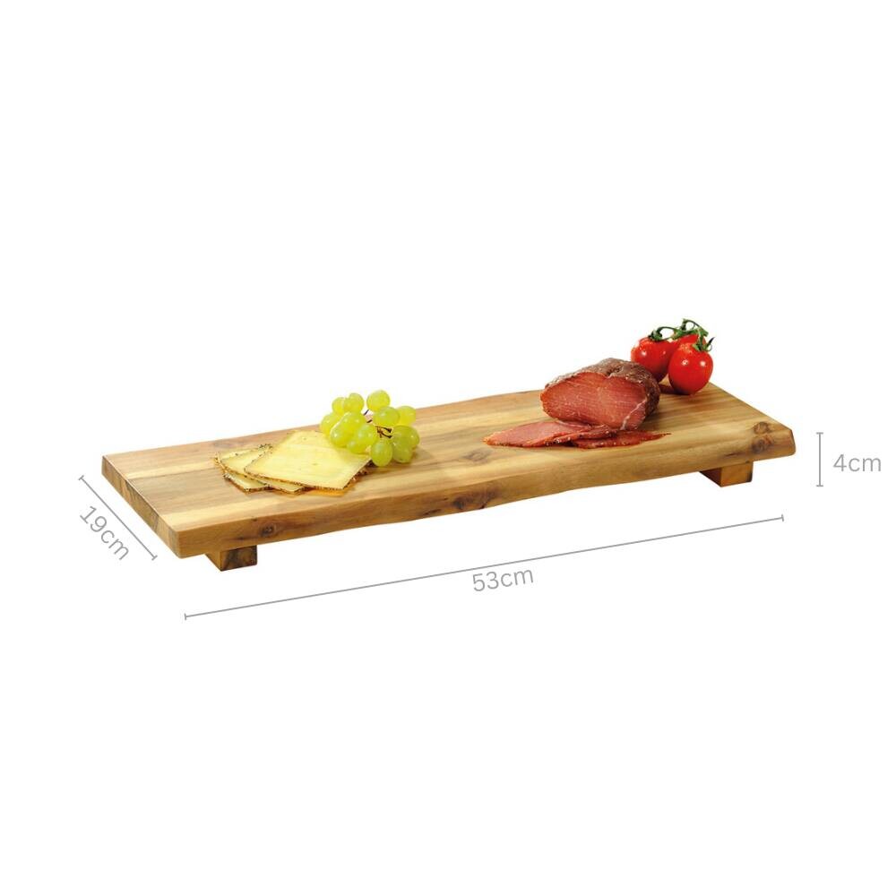 Kesper Servierbrett braun Akazie B/H/L: ca. 19x53x4 cm