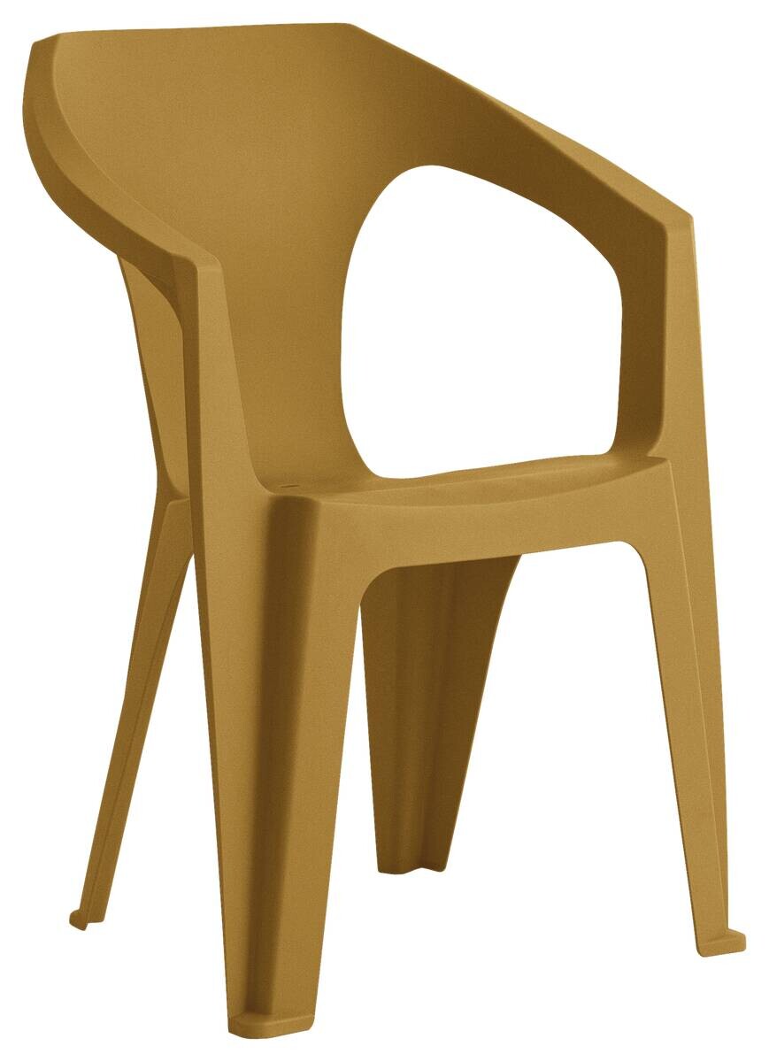 Toomax Stapelstuhl Marina ocker Kunststoff B/H/L: ca. 55x83x59 cm