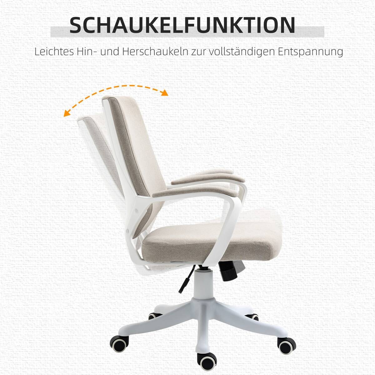 Drehstuhl 921-536BG beige weiß