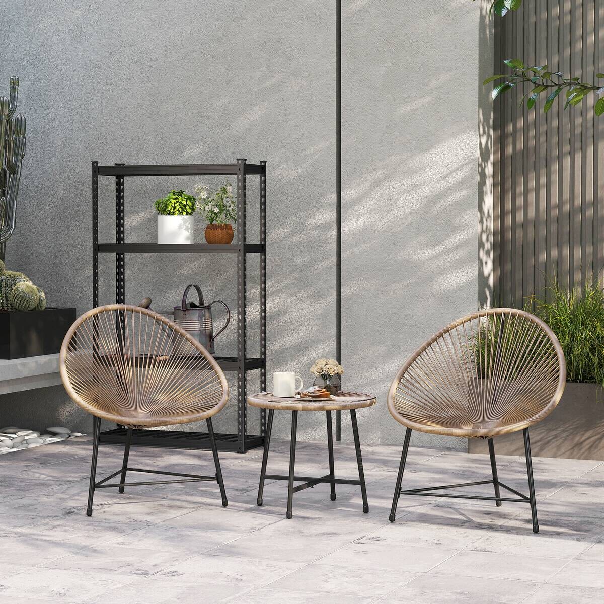 Outsunny Gartenmöbel-Set B/H/L: ca. 68x81x72 cm