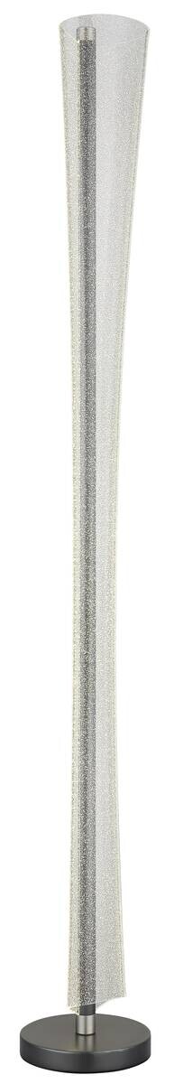GLOBO Stehlampe nickel matt anthrazit klar Metall Kunststoff H/D: ca. 155x20 cm 1 Brennstellen