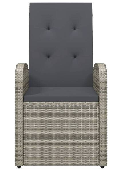 vidaXL Gartensessel grau Kunststoff B/H/L: ca. 73x105x57 cm