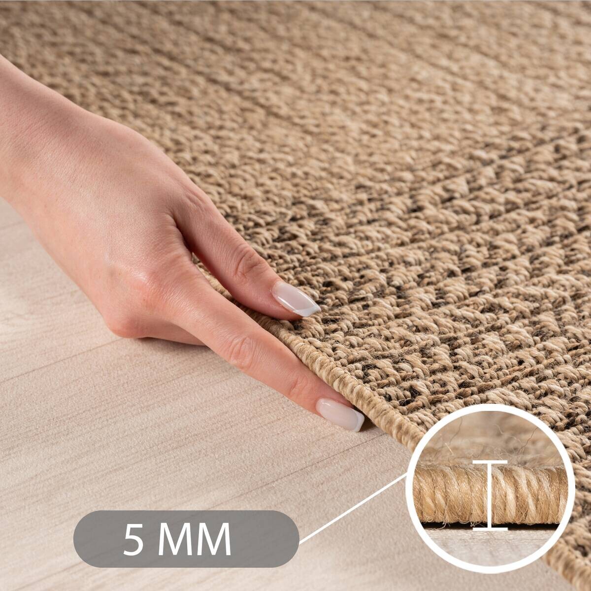Ayyildiz Flachwebteppich TIMBER beige D: ca. 80 cm