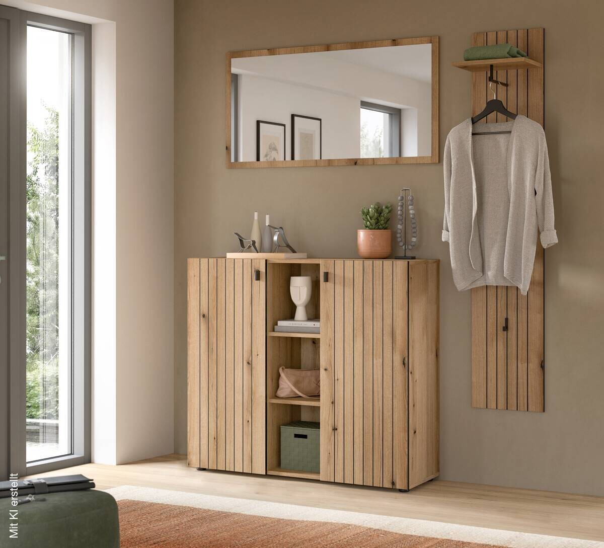 Garderobenset STATION Evoke Oak Nachbildung B/H/T: ca. 157x192x37 cm