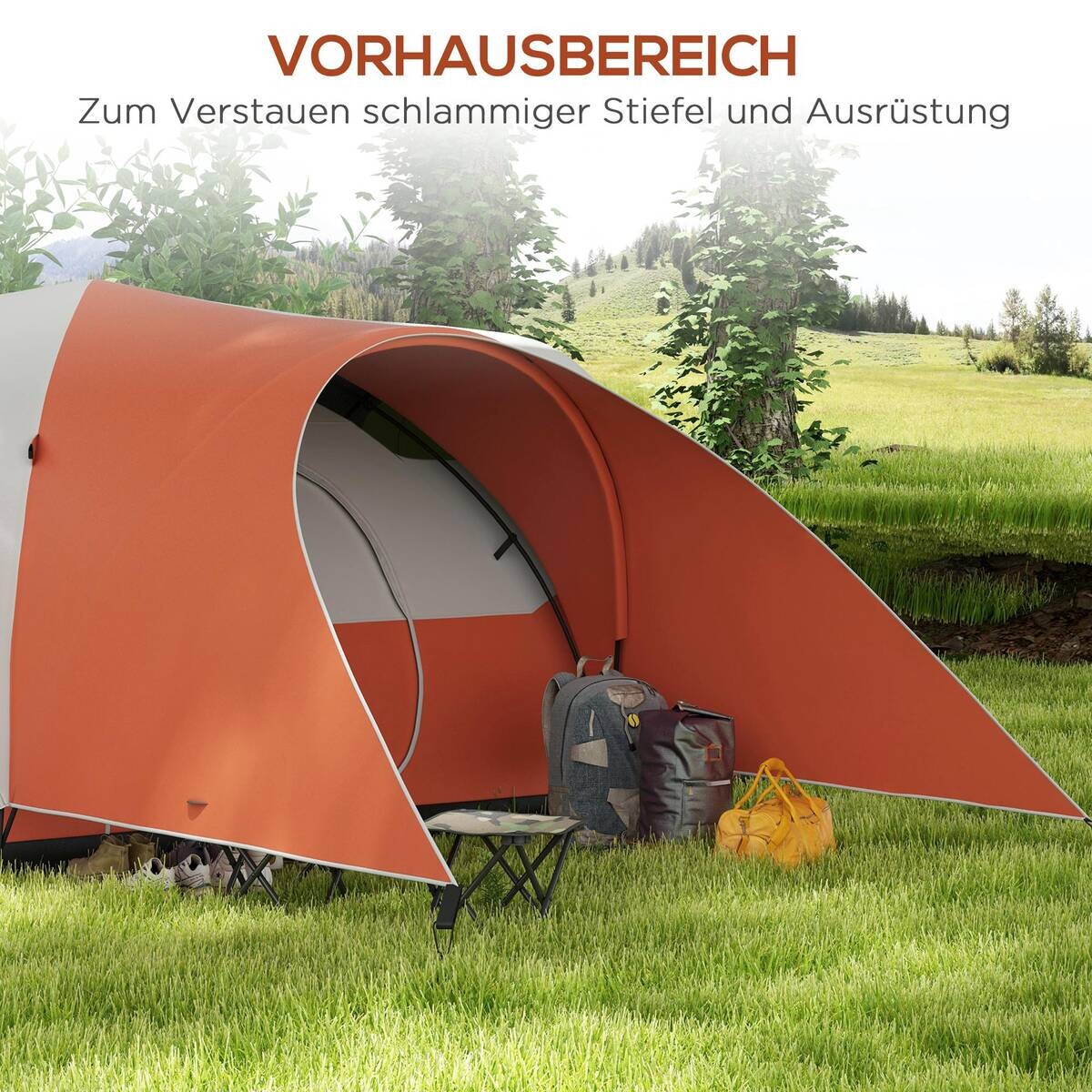 Outsunny Campingzelt B/H/L: ca. 300x198x550 cm