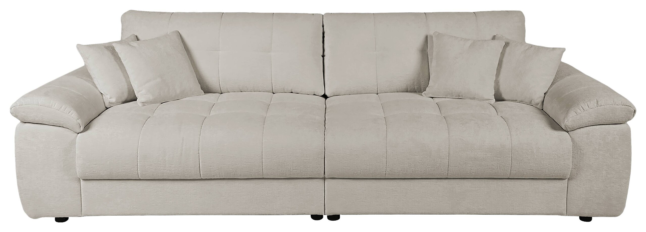Big Sofa Tema graubraun Microfaser B/H/T: ca. 278x89x116 cm