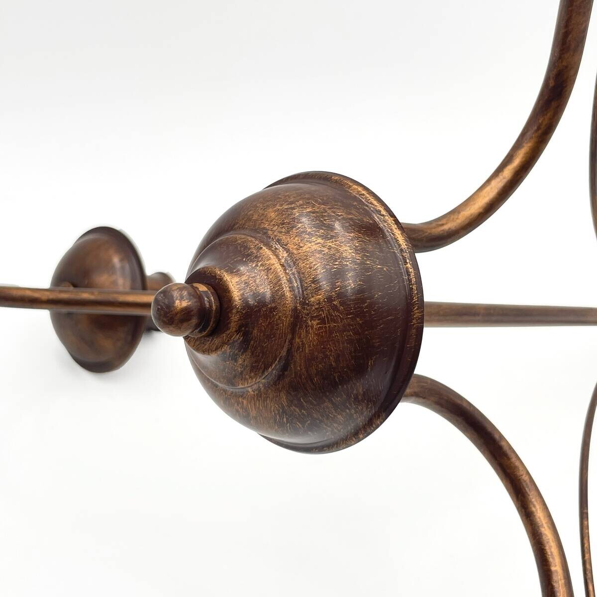 Lamkur Pendelleuchte braun Stahl B/H/L: ca. 53x71x53 cm E14 3 Brennstellen