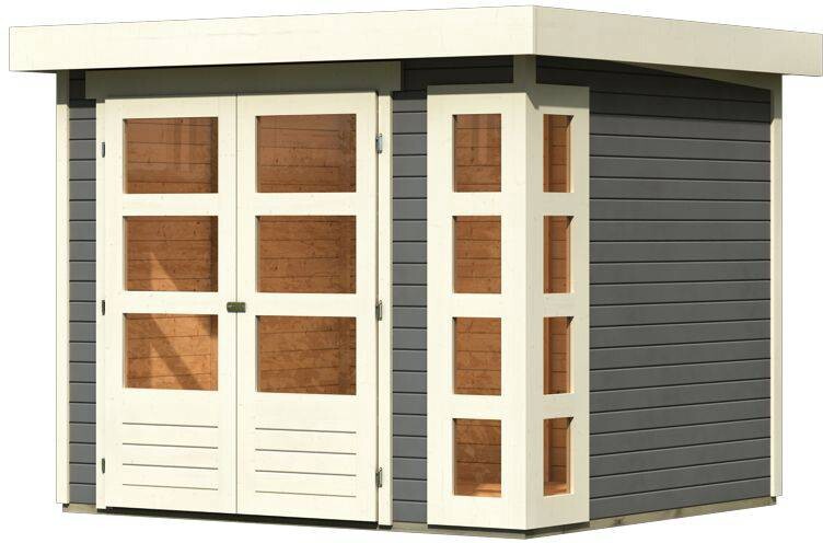 Karibu Gartenhaus Felipo 1 Terragrau B/H/T: ca. 242x217x211 cm