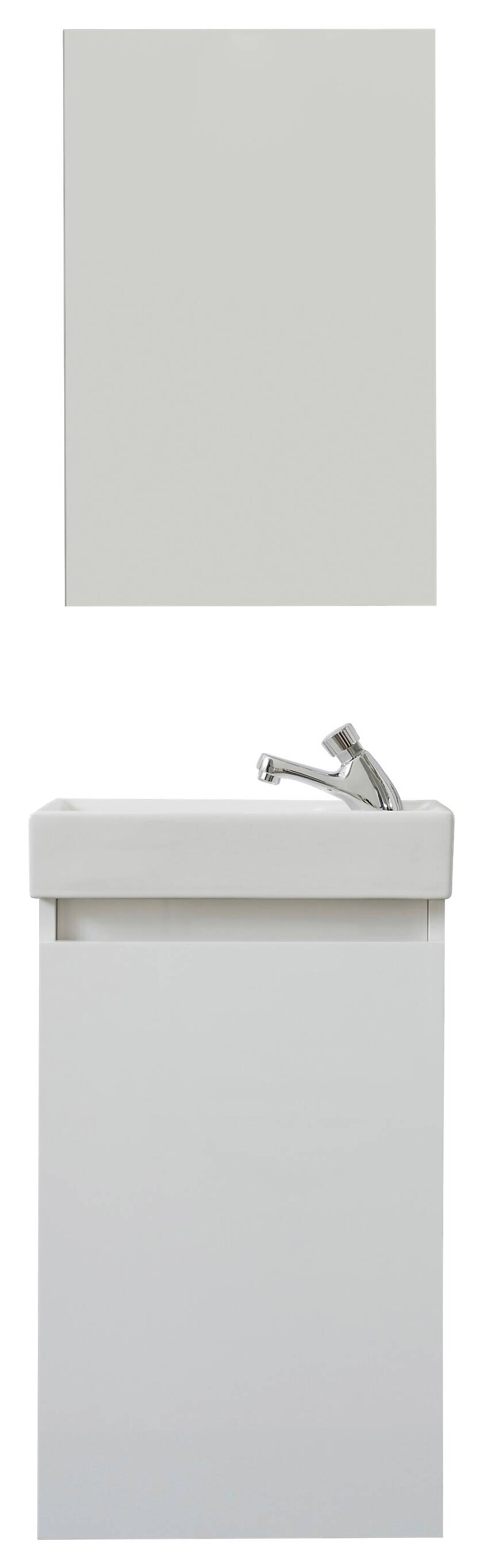 Badezimmer-Set Champ weiß matt B/H/T: ca. 40x68x22 cm