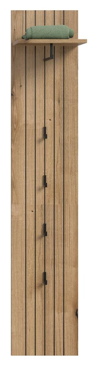 Garderobenpaneel STATION Evoke Oak Nachbildung B/H/T: ca. 31x160x27 cm
