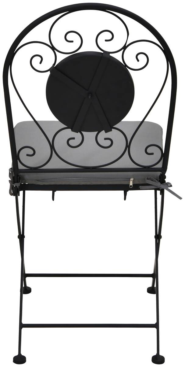 POCOline Gartenstuhl Mosaik schwarz Stahl B/H/L: ca. 45x88x40 cm