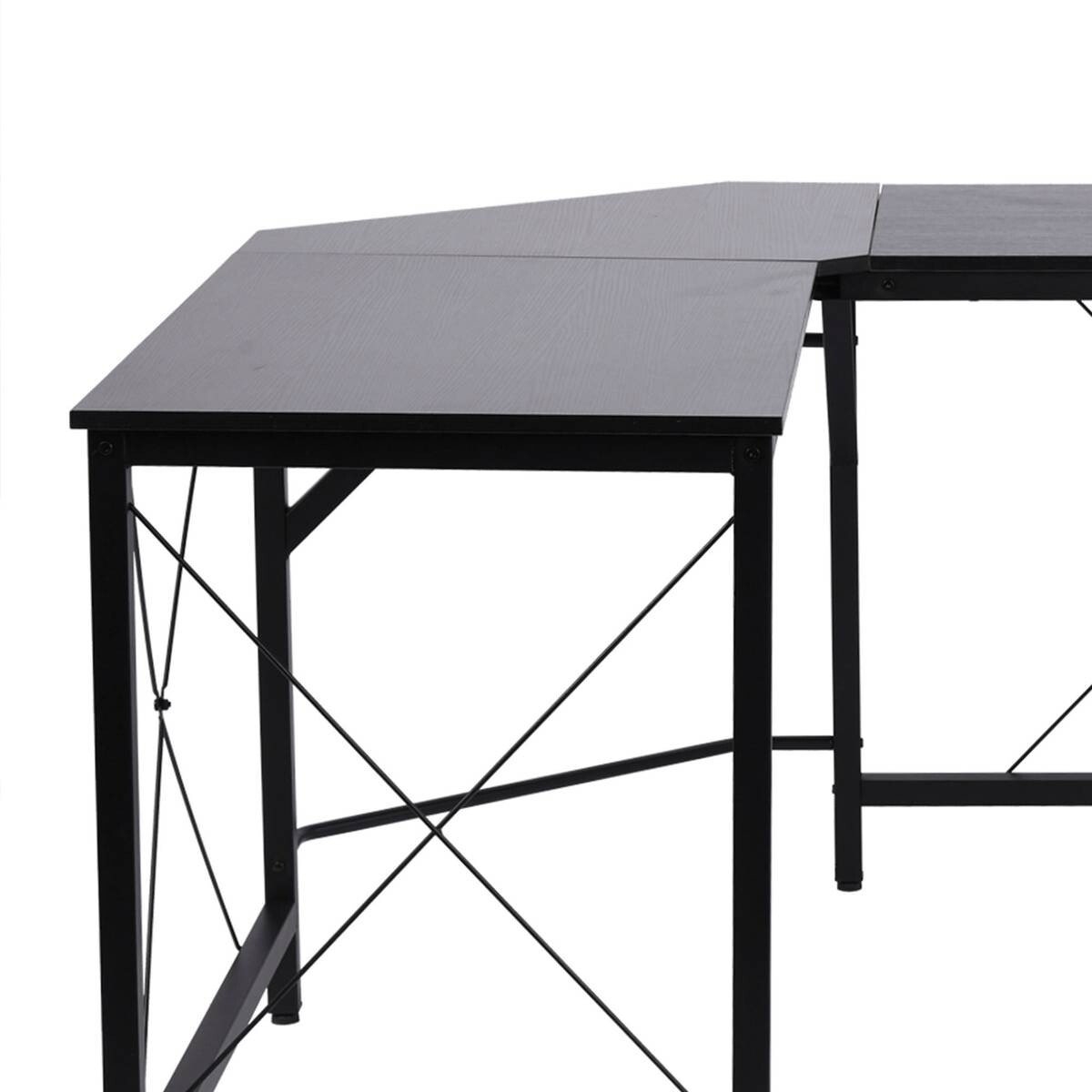 Computertisch 836-122BK schwarz B/H/L: ca. 150x76x150 cm