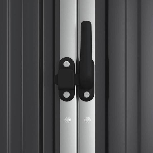 vidaXL Geräteschuppen anthrazit B/H/T: ca. 225x161x89 cm