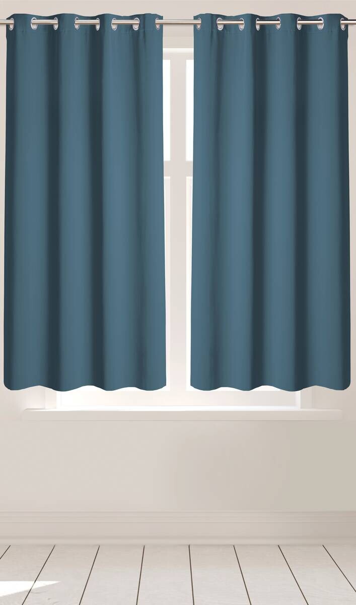 Ösenvorhang Verona blau B/L: ca. 140x145 cm