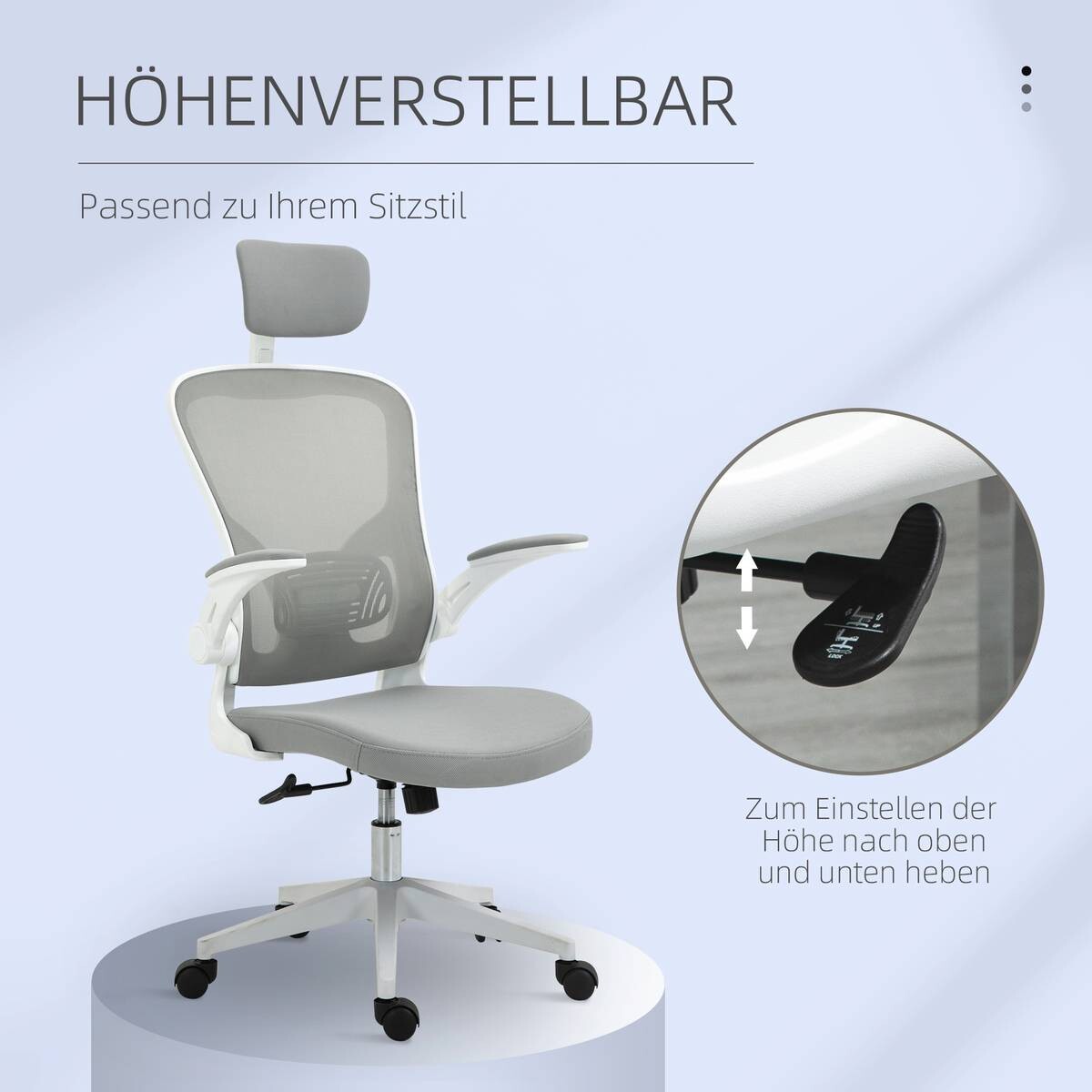 Drehstuhl 921-417 grau